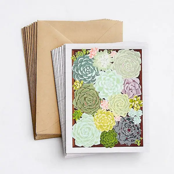 Succulents Notecard Set