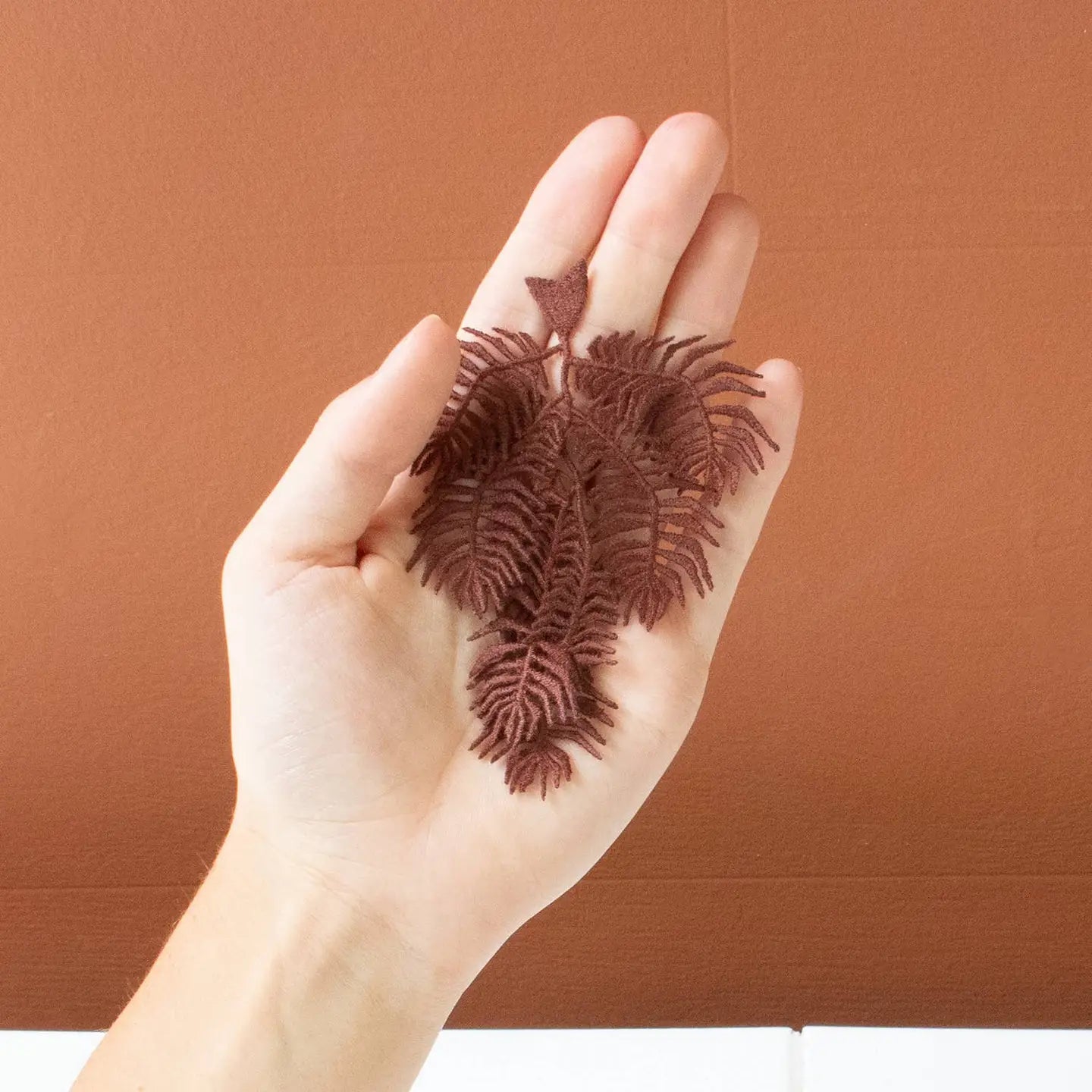 Embroidered Brooch - Fern