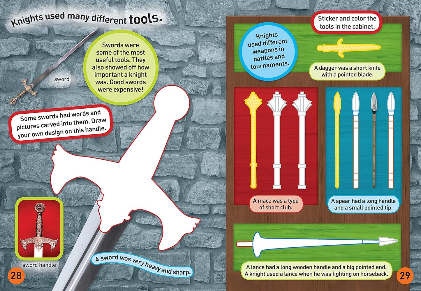 Knights/Castles Stickers