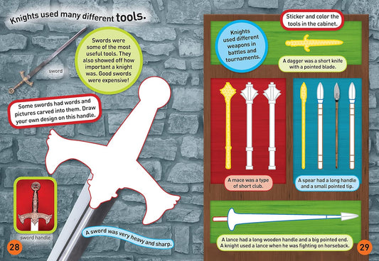 Knights/Castles Stickers