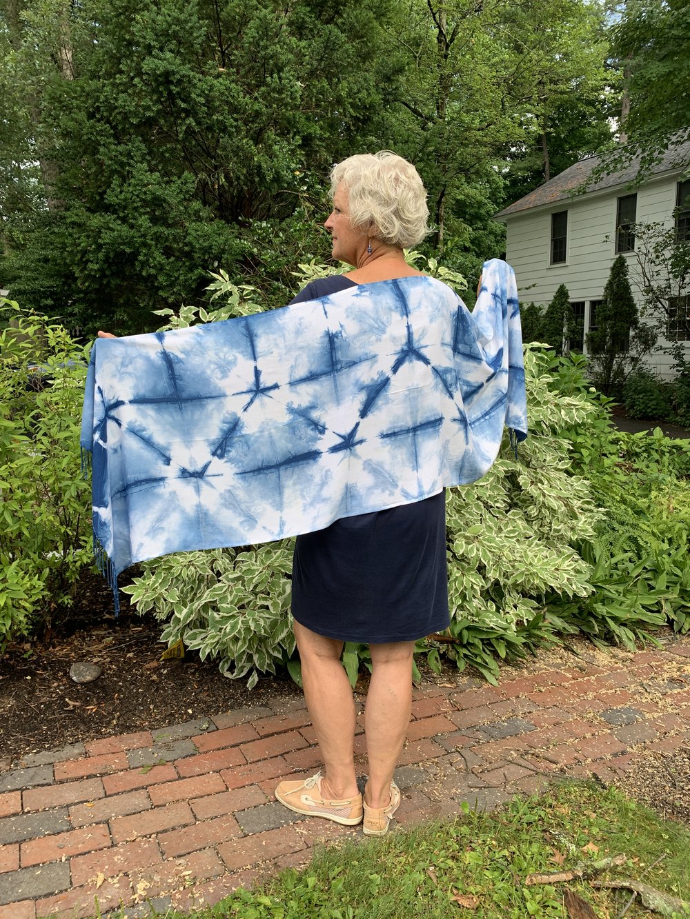 Shibori Rayon w/ Fringe