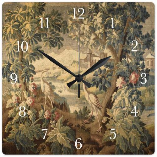 Square Tapestry Clock