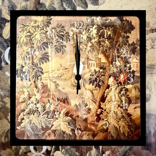 Square Tapestry Clock