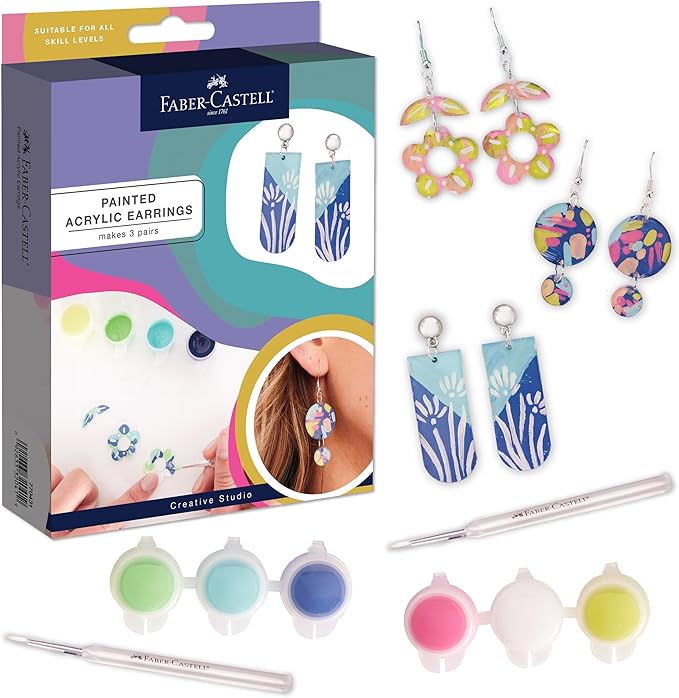 Painted Acrylic Earring Kit