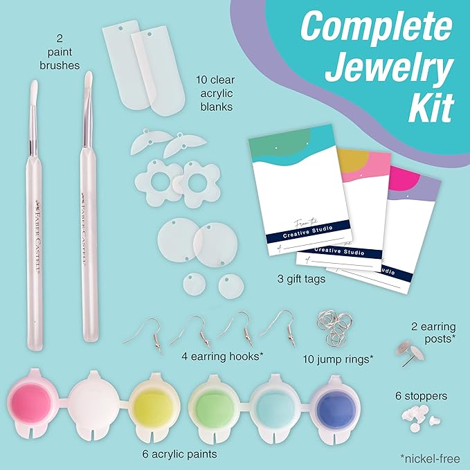 Painted Acrylic Earring Kit