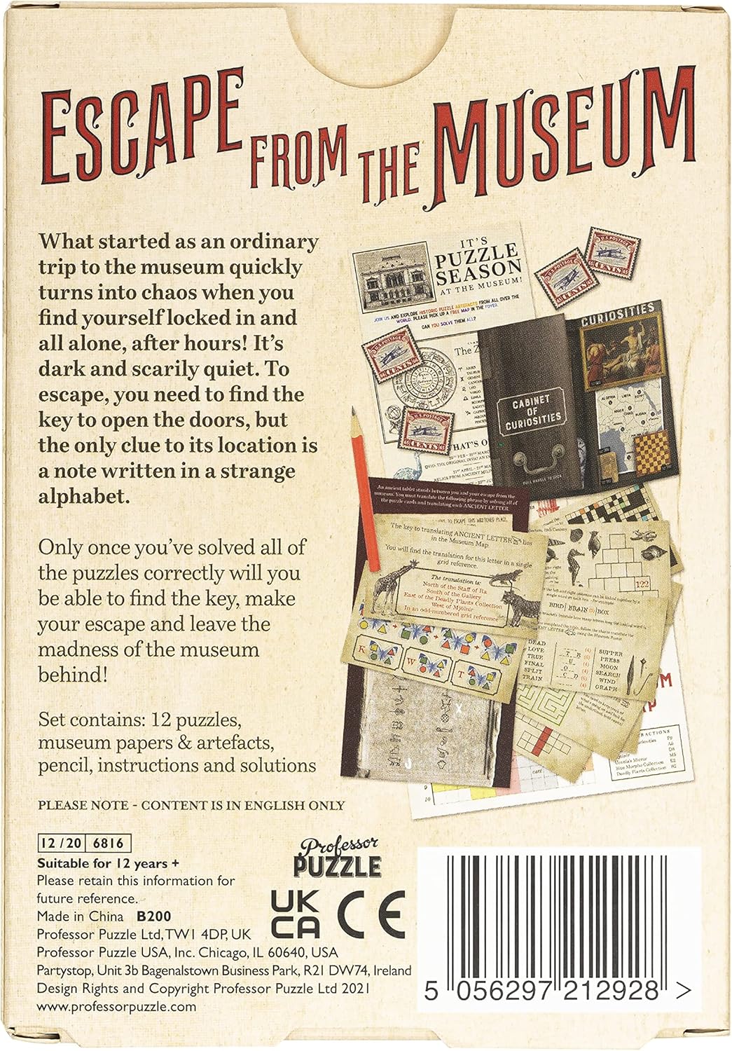 Escape from Museum Card Game