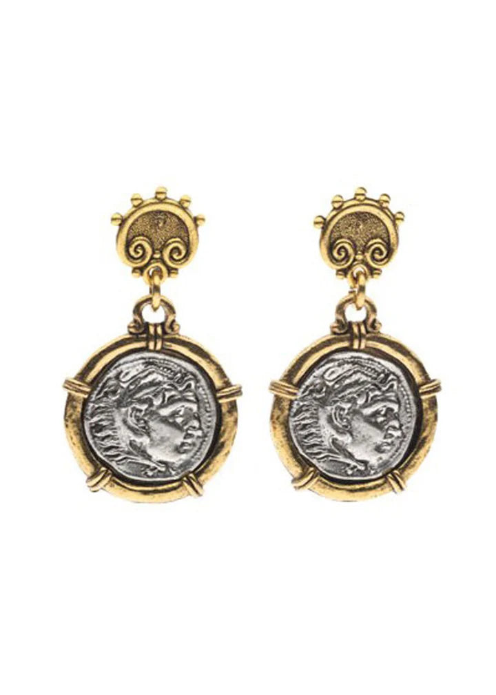 Roman Coin Earrings