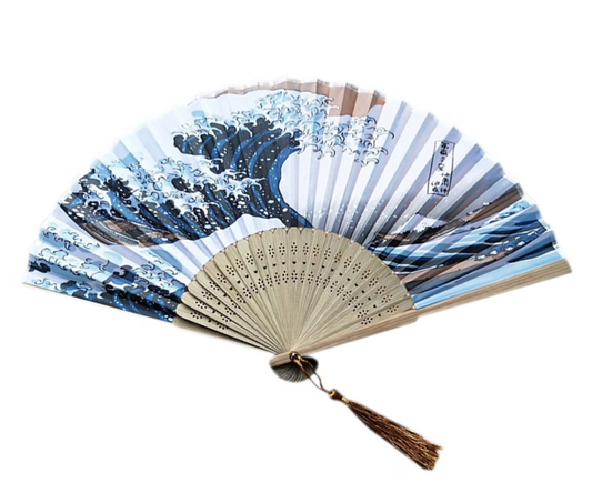 Great Wave Silk Fan