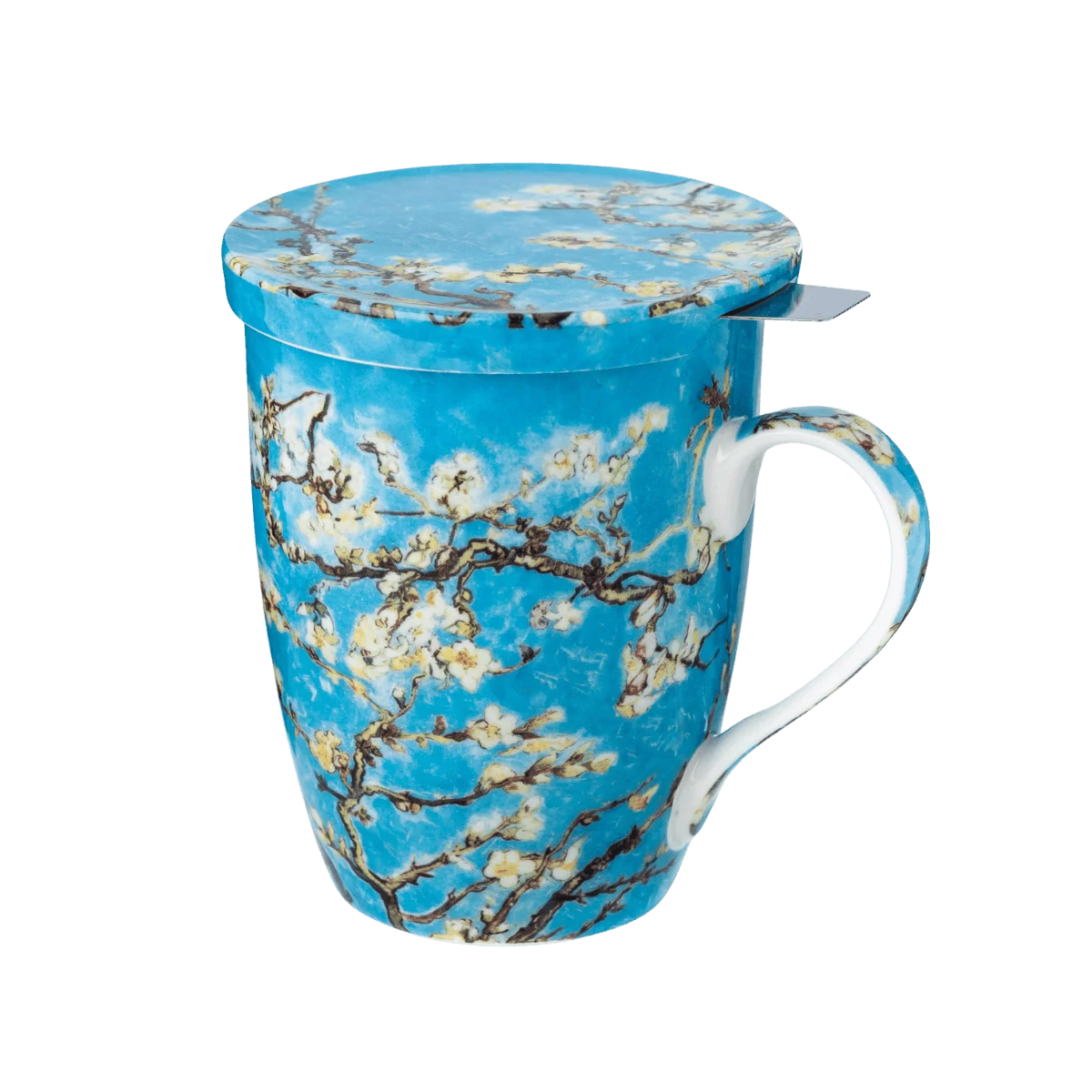 Bone China Tea Mug w/ Lid