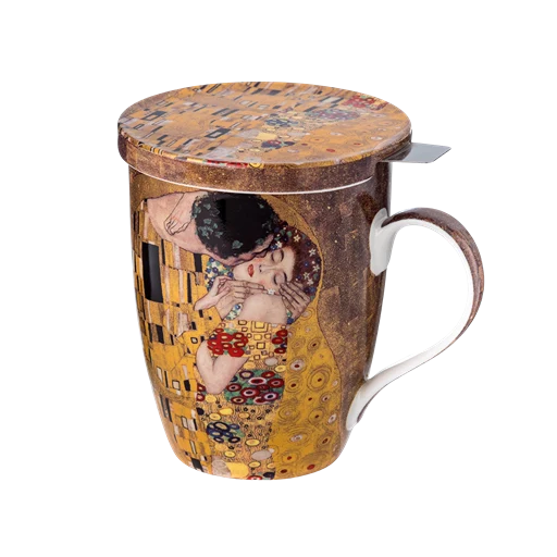 Bone China Tea Mug w/ Lid