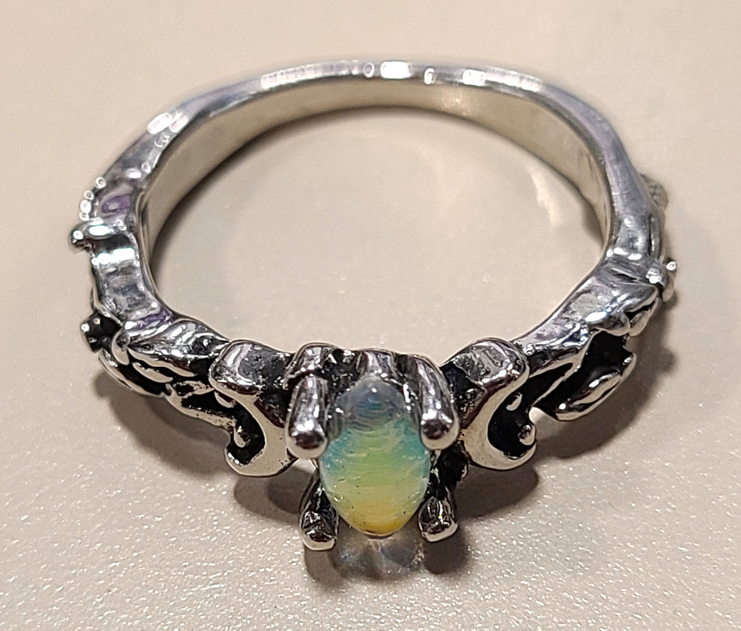 Crescent Moon w/ Moonstone Ring