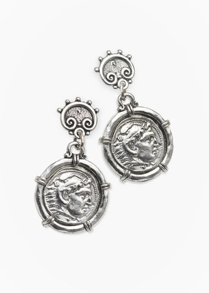 Roman Coin Earrings